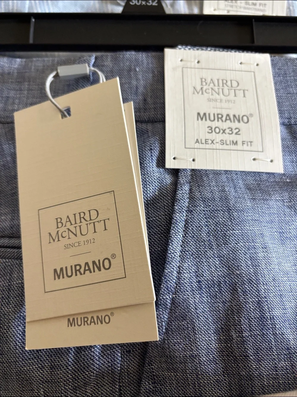 Murano Men Pants Trio in Light Blue, Slate Blue, and Beige